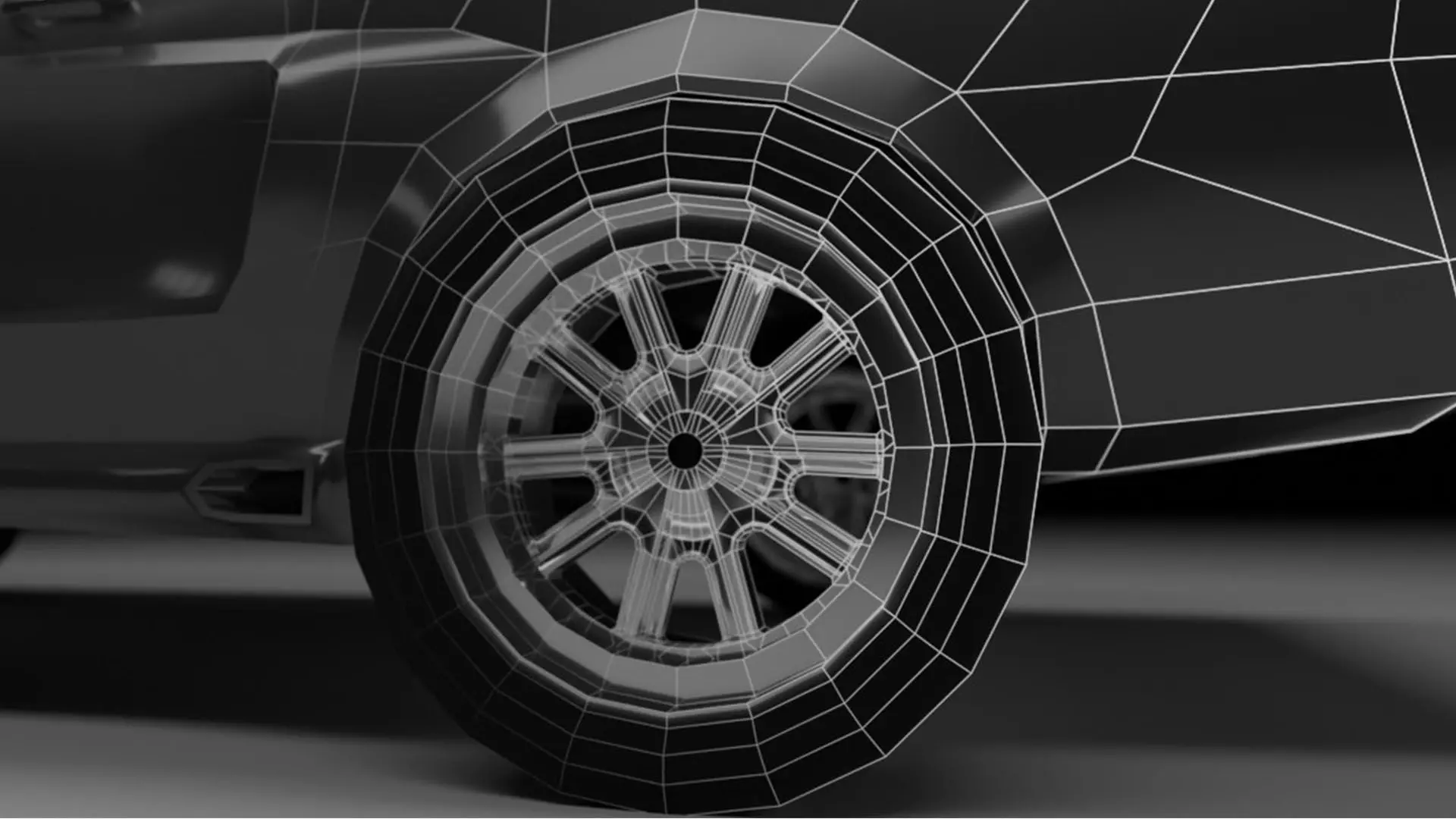 11 Lowpoly Cars Low-poly 3D model_30