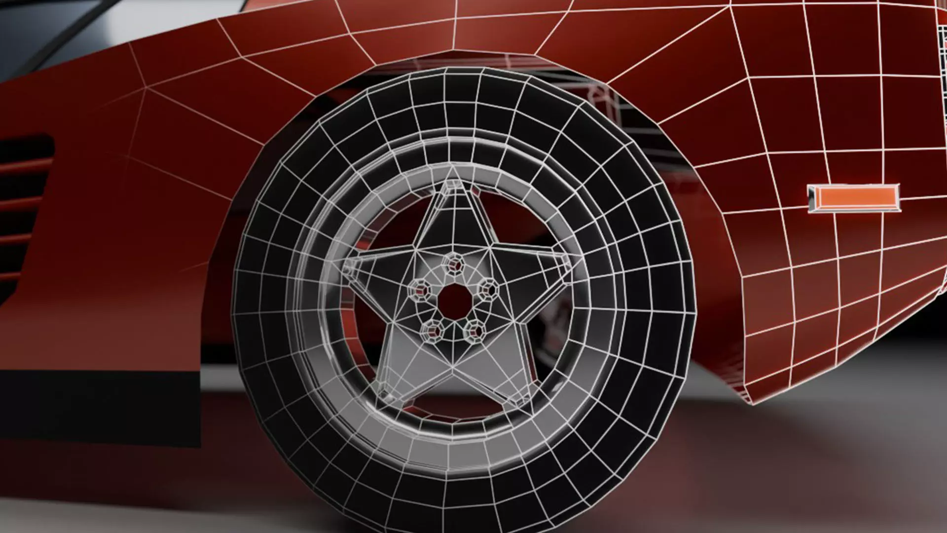 11 Lowpoly Cars Low-poly 3D model_27