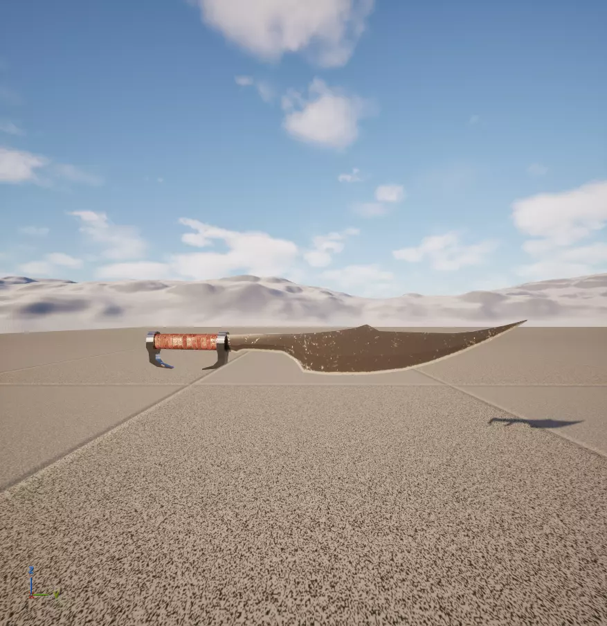 Low-Poly Medieval Shields and Weapons Pack Low-poly 3D model_9