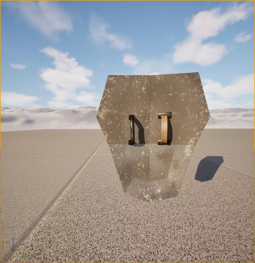 Low-Poly Medieval Shields and Weapons Pack Low-poly 3D model_3