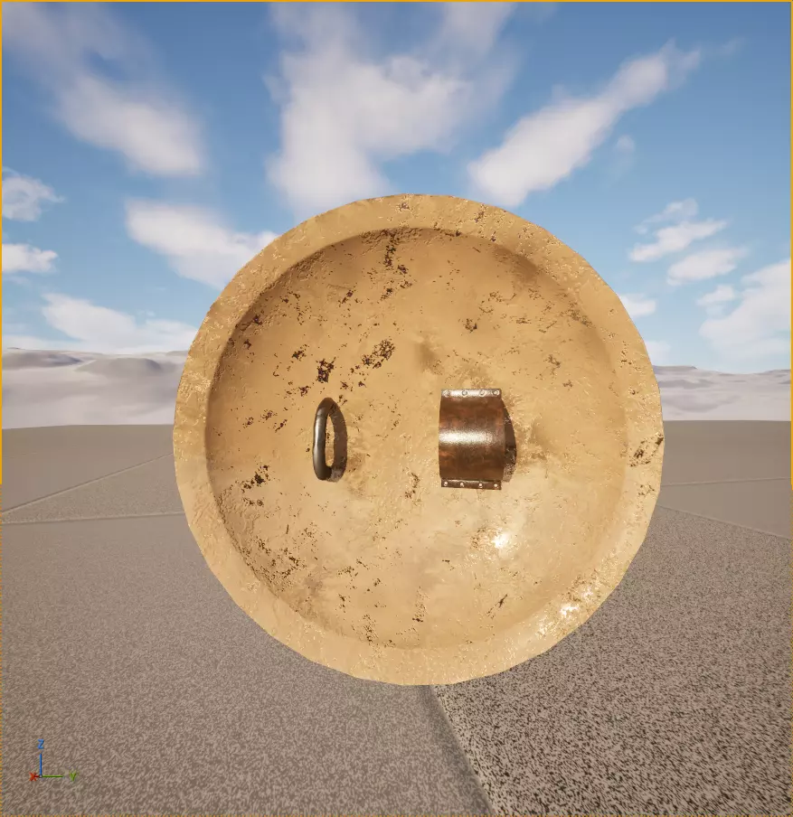 Low-Poly Medieval Shields and Weapons Pack Low-poly 3D model_5