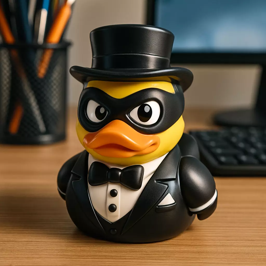 Rubber Duck - artemis mask tuxedo - 3D print 3D print model_0