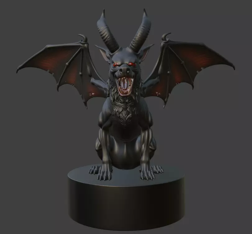 Halloween Demon Beast 3D Model for Print 3D print model_1