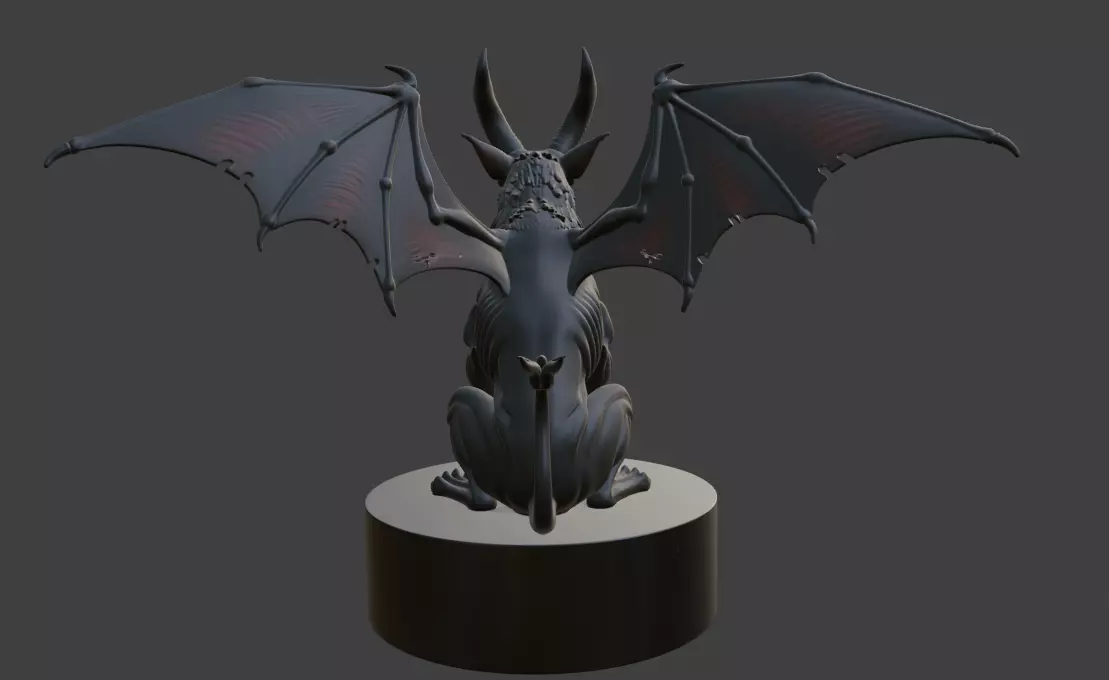 Halloween Demon Beast 3D Model for Print 3D print model_3