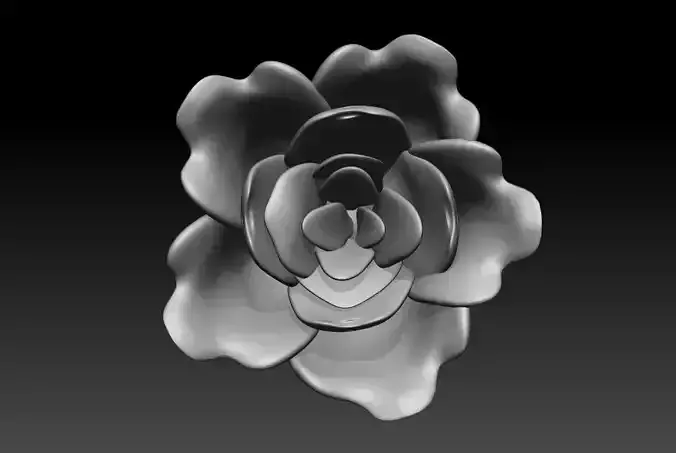 Juhu Flower Pendant 3D Printable Model