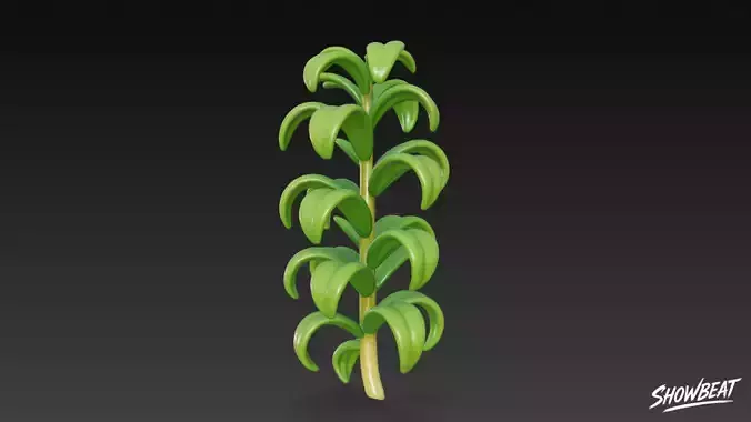 Cartoon Elodea canadensis