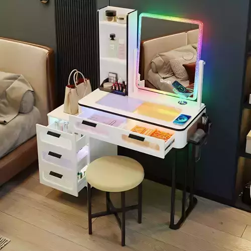 Makeup Dressing Vanity Table 3D model 2