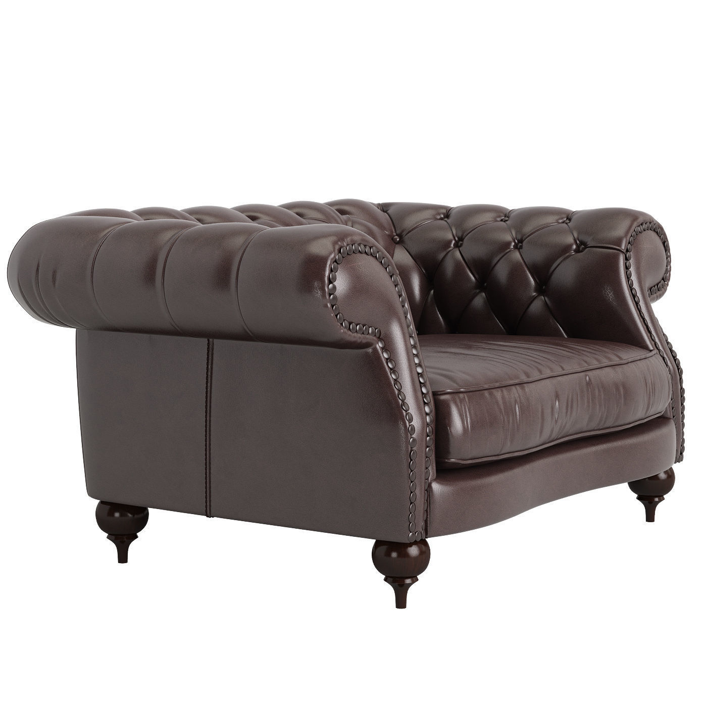 Baxter Diana Chester armchair 3D model_1