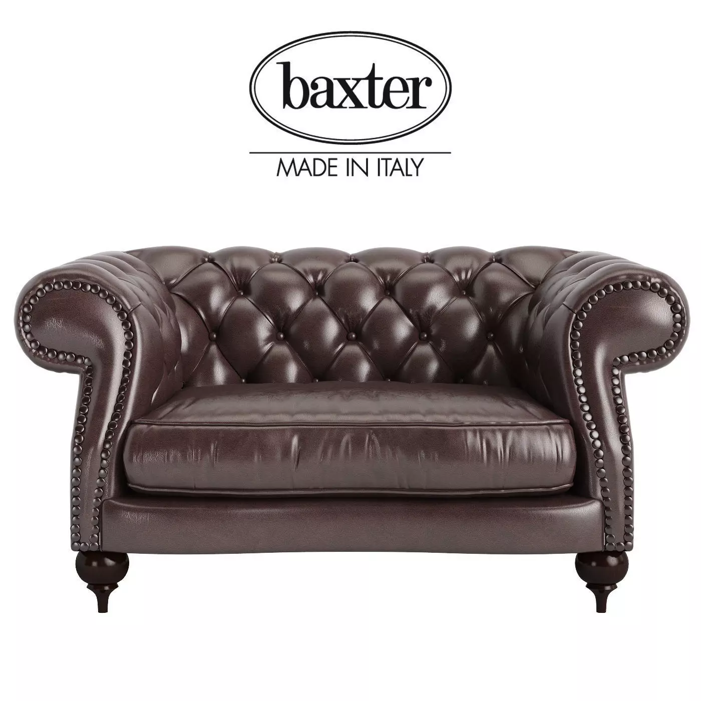 Baxter Diana Chester armchair 3D model_0