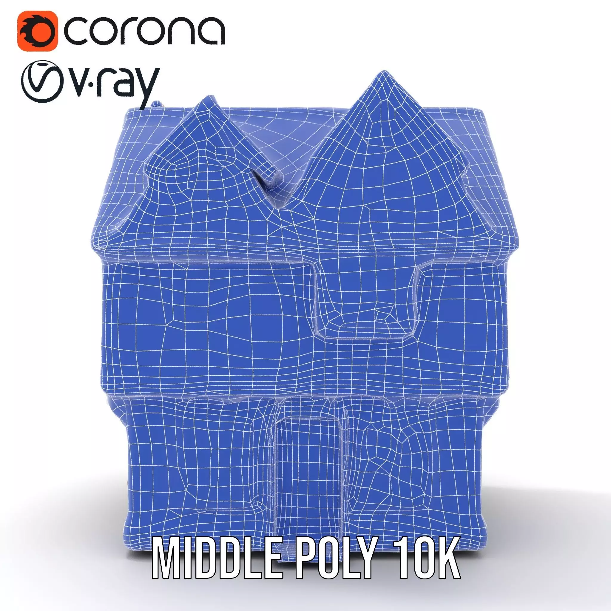 Charming Tudor House model pack Low-poly 3D model_19