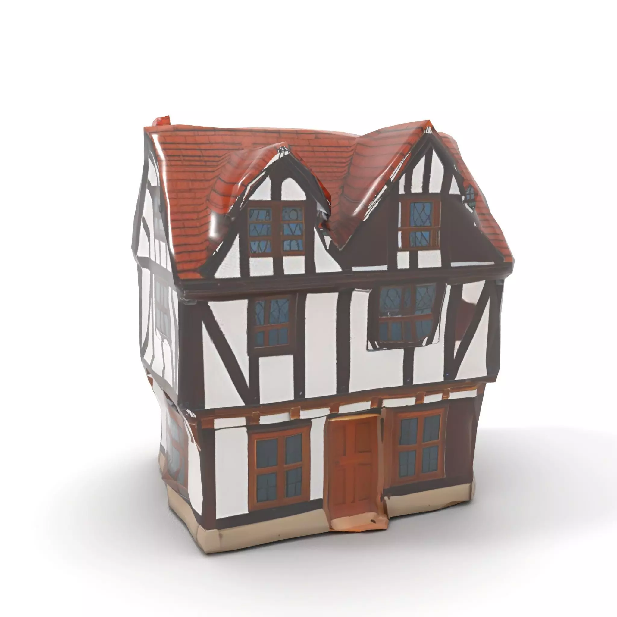 Charming Tudor House model pack Low-poly 3D model_17