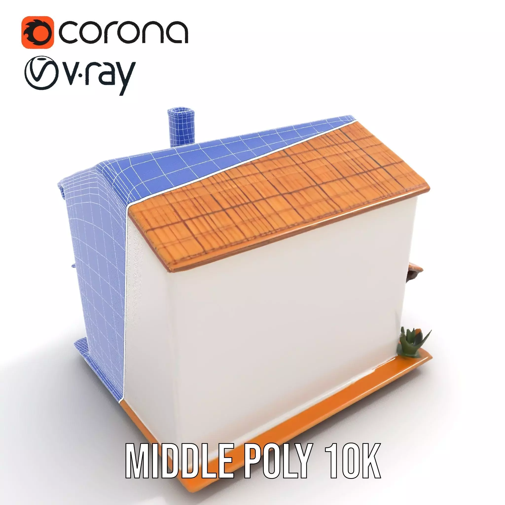 Mediterranean Villa model pack Low-poly 3D model_28