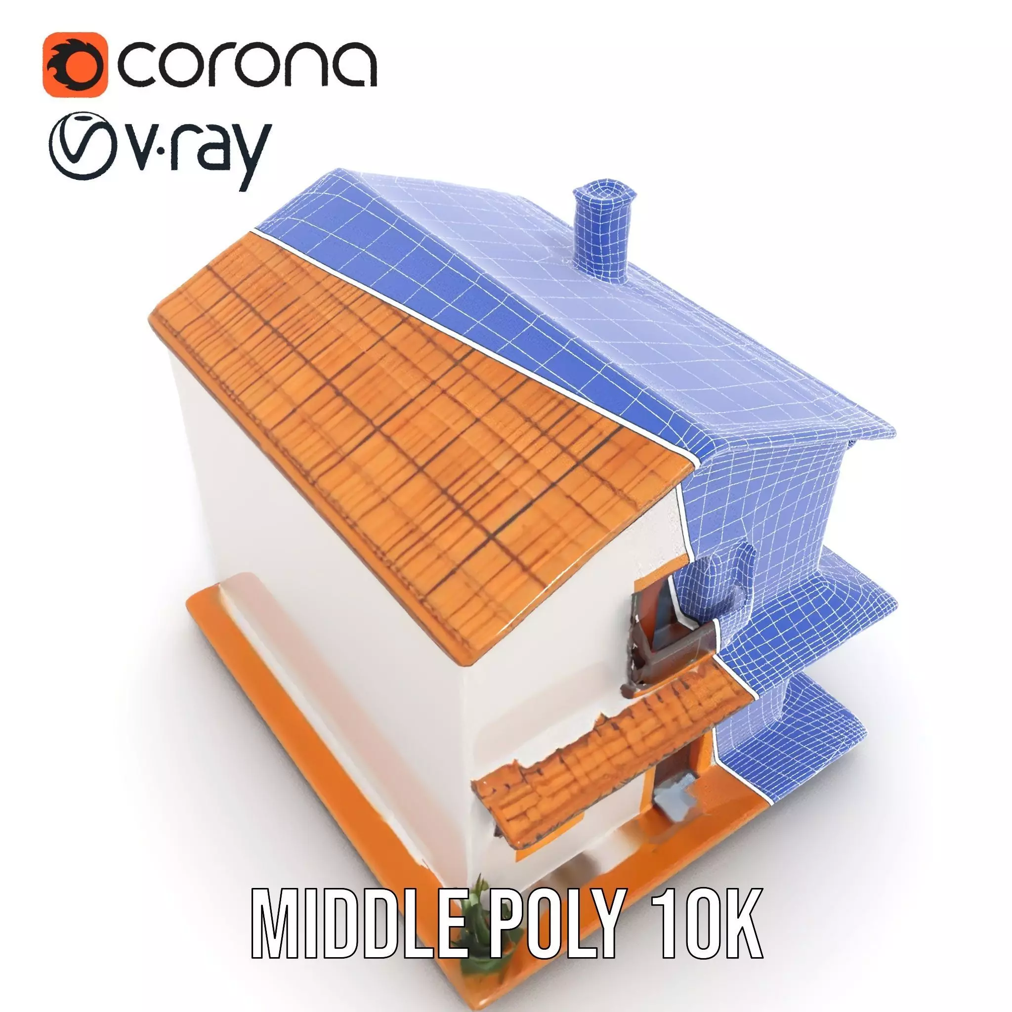 Mediterranean Villa model pack Low-poly 3D model_31