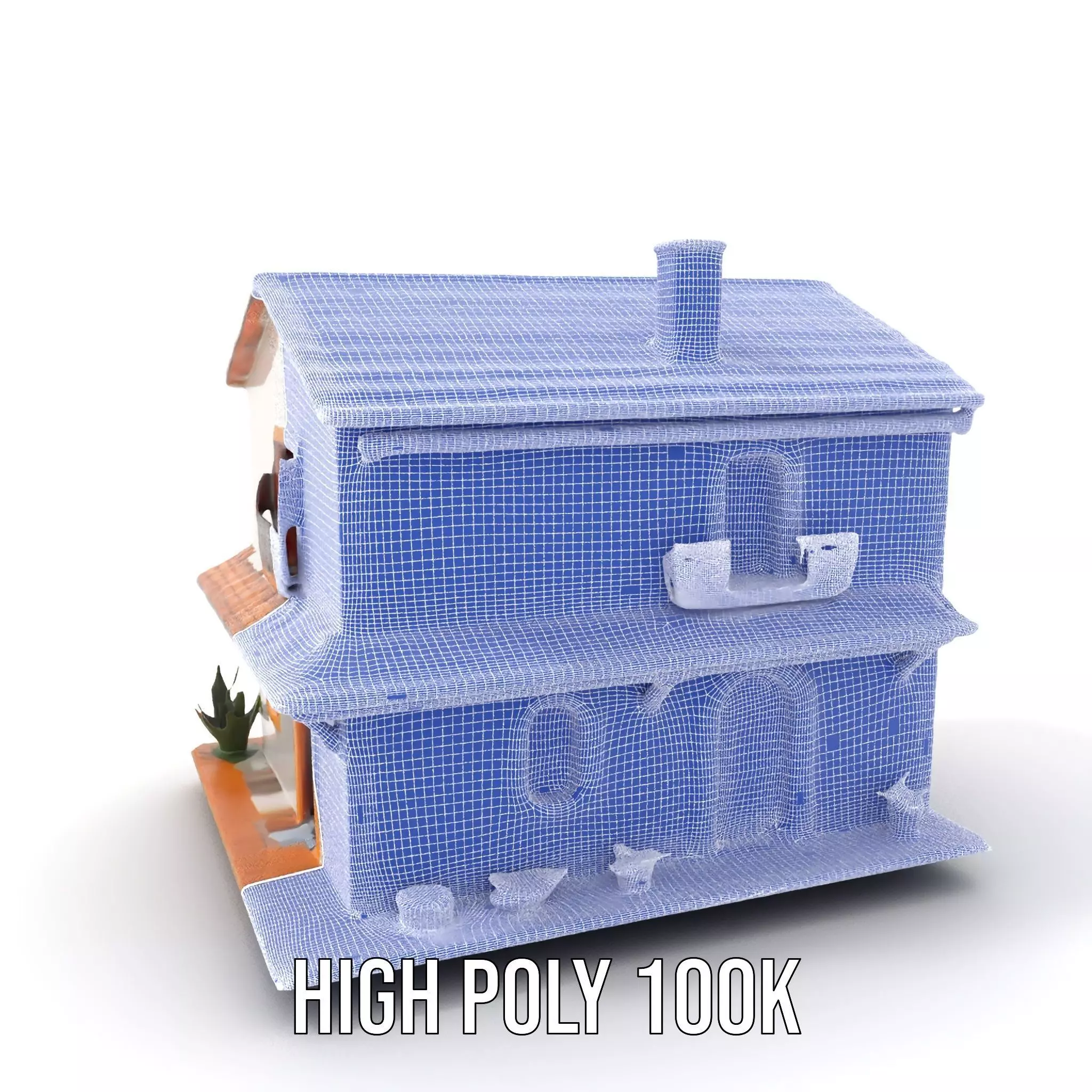 Mediterranean Villa model pack Low-poly 3D model_5