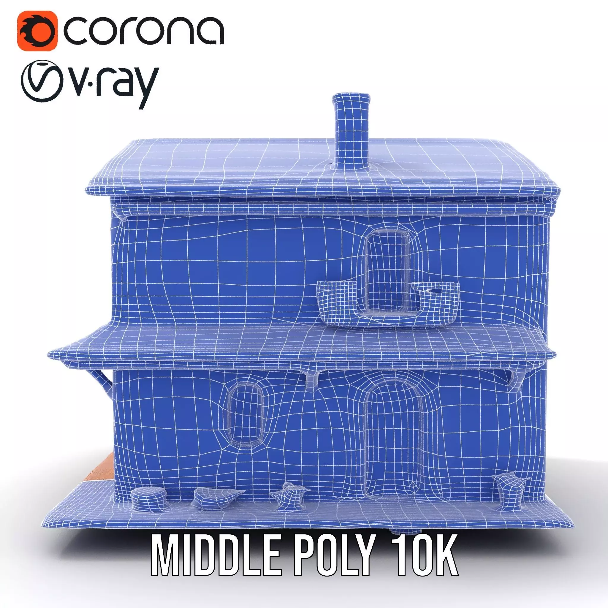 Mediterranean Villa model pack Low-poly 3D model_22