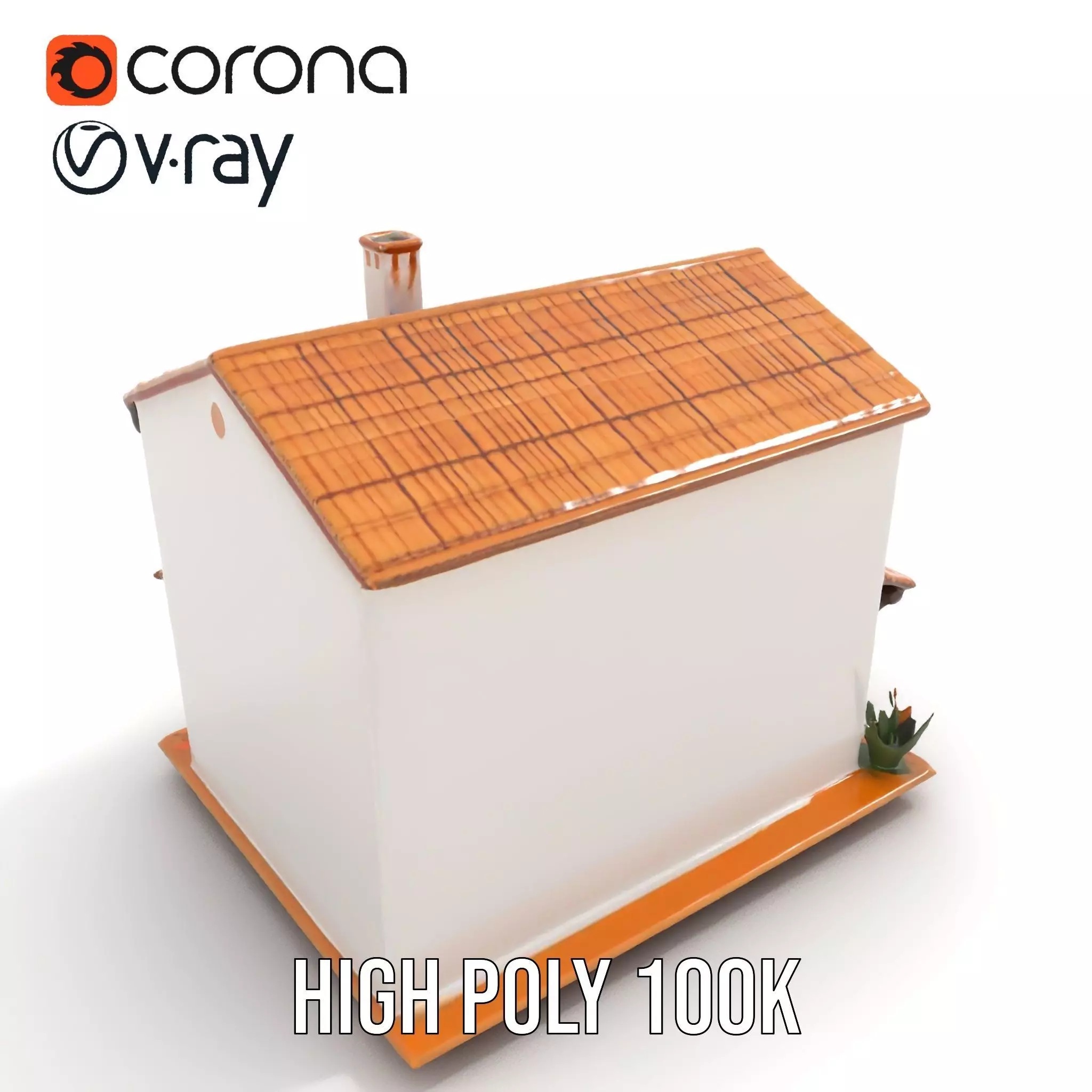 Mediterranean Villa model pack Low-poly 3D model_18
