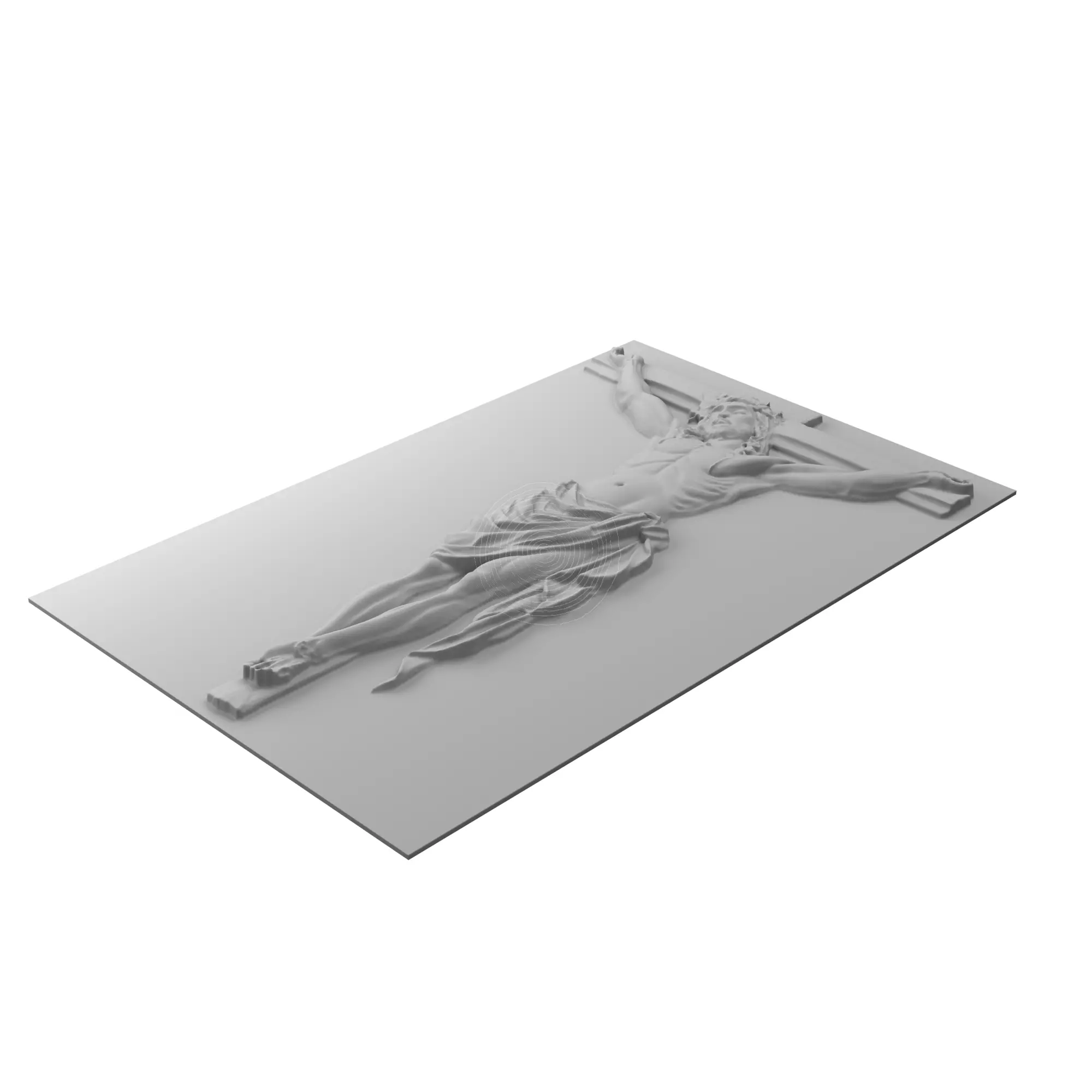 Jesus Christ - STL file CNC woodcarving 3D print model_3