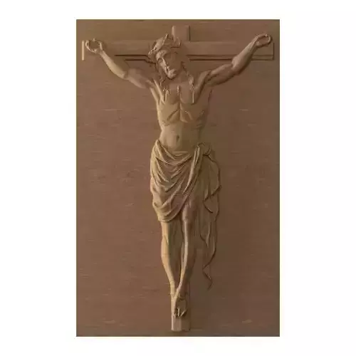 Jesus Christ - STL file CNC woodcarving
