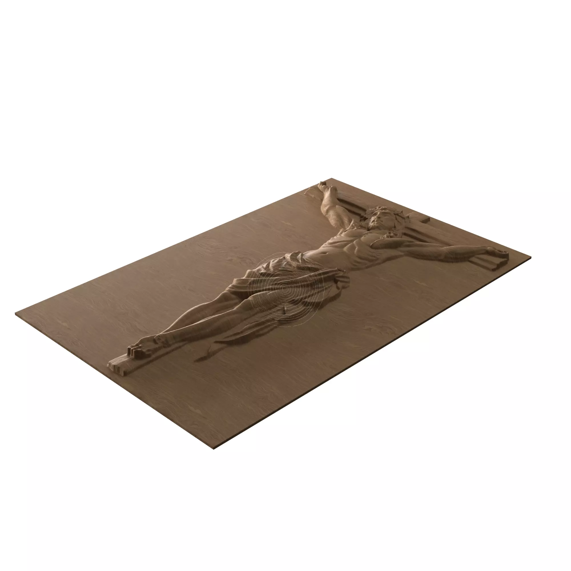 Jesus Christ - STL file CNC woodcarving 3D print model_2