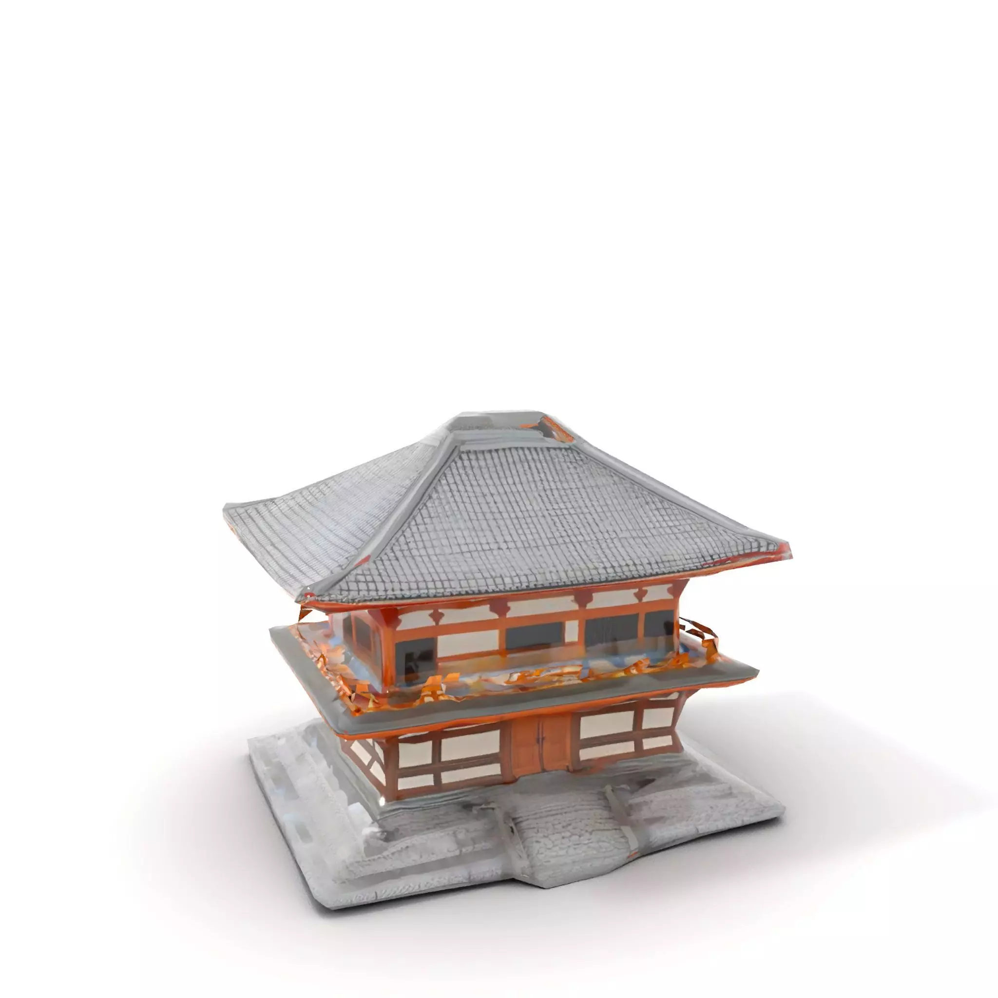 Traditional Pagoda model pack Low-poly 3D model_28