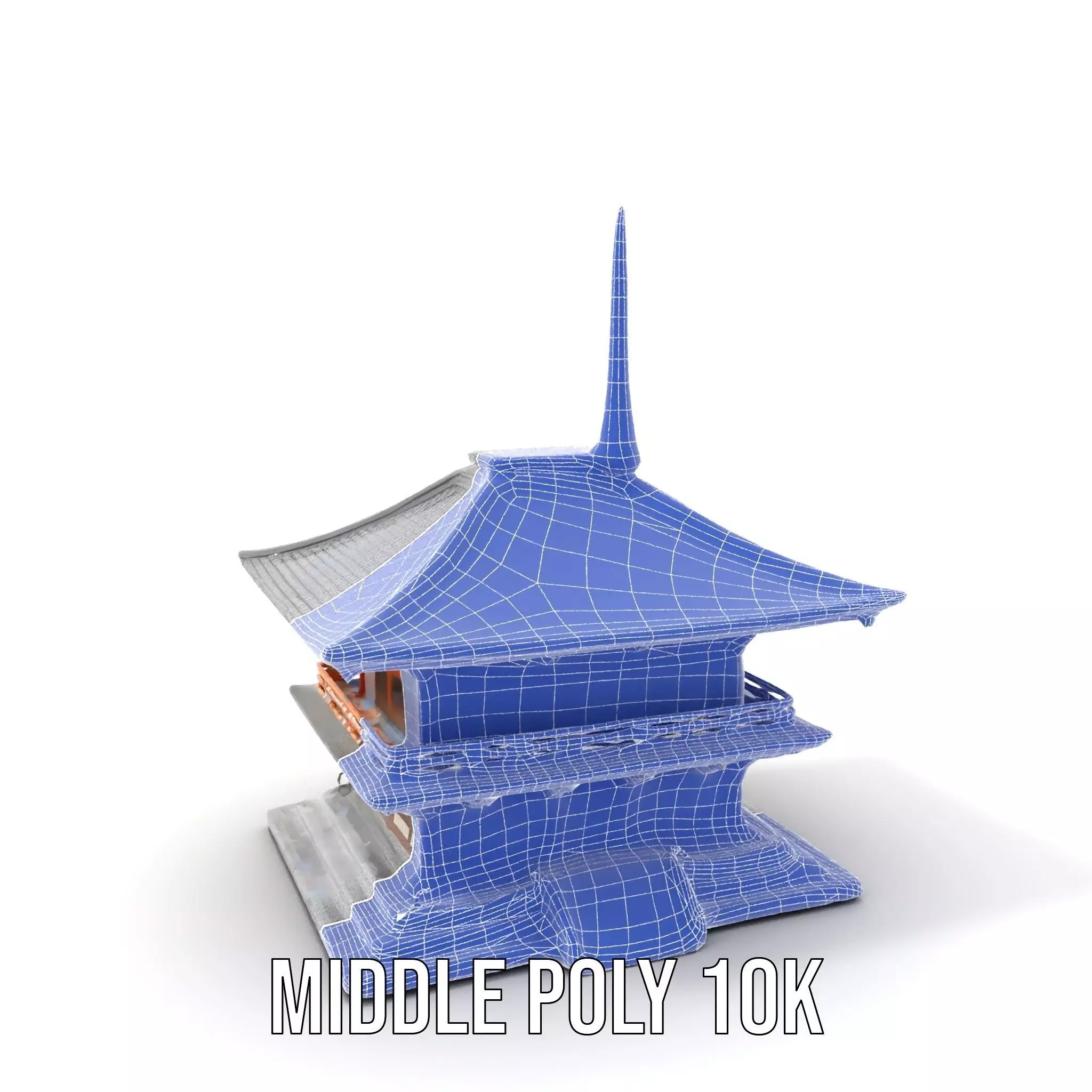 Traditional Pagoda model pack Low-poly 3D model_18