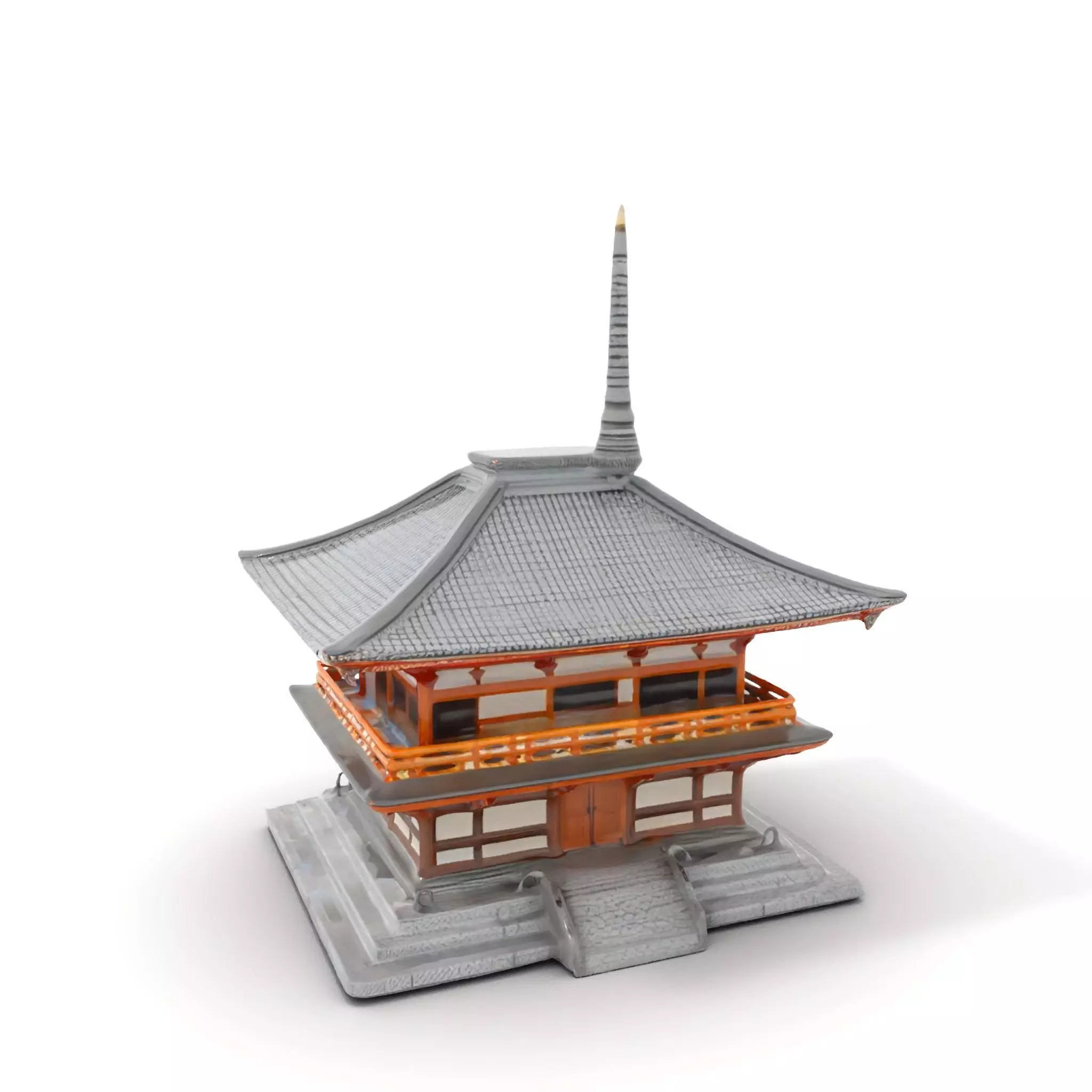 Traditional Pagoda model pack Low-poly 3D model_0