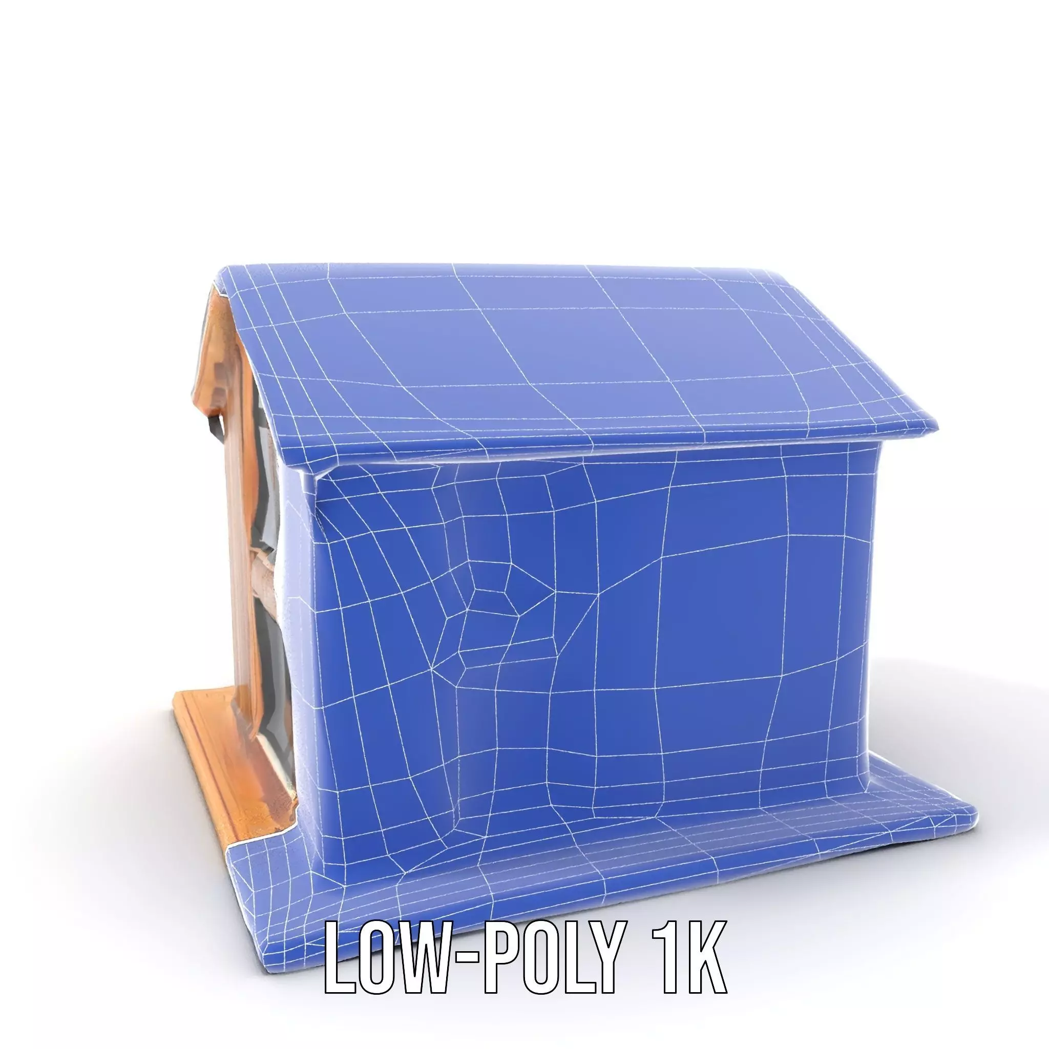 Modern Wooden House model pack Low-poly 3D model_16