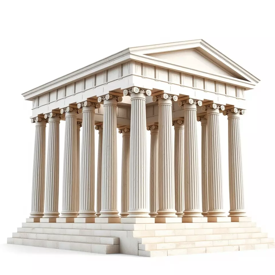 Classical Greek Temple model pack Low-poly 3D model_2