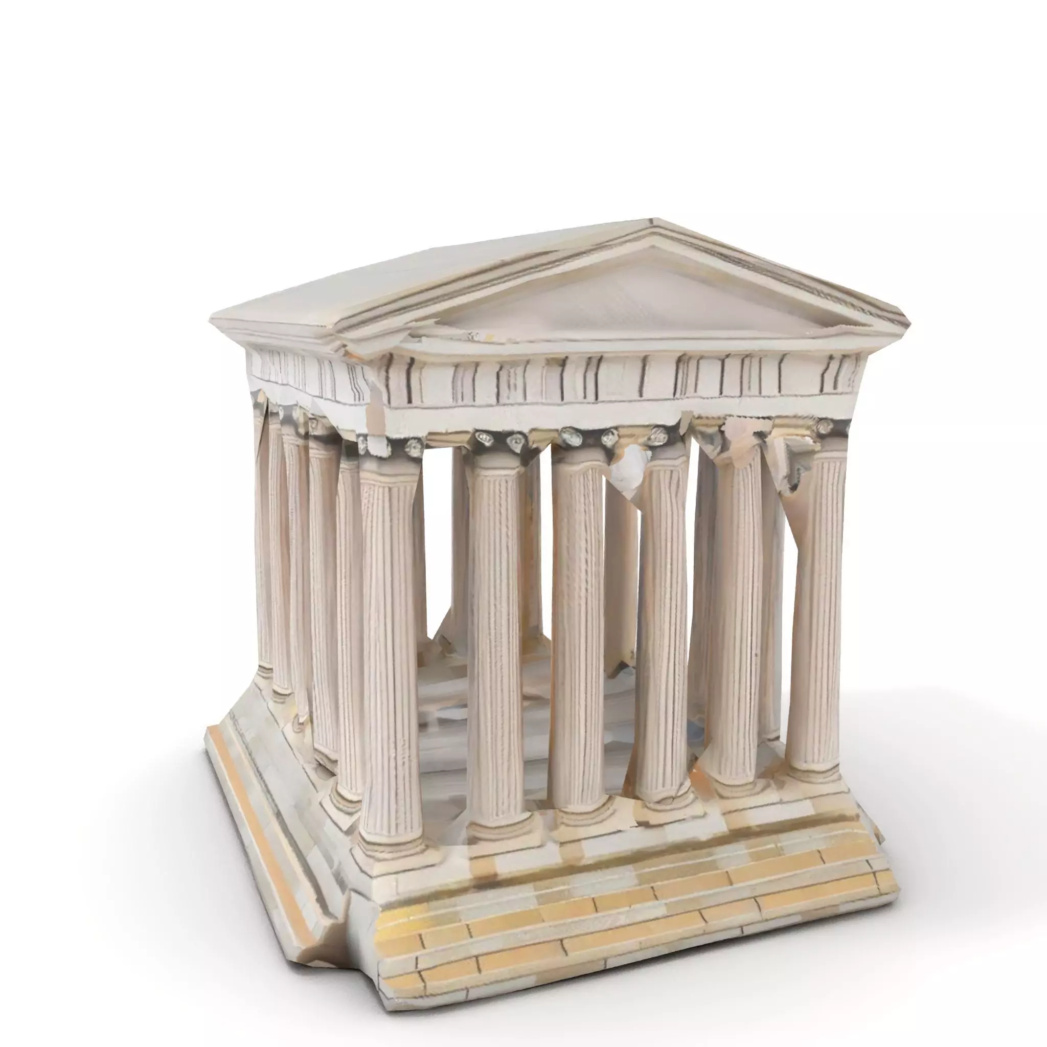 Classical Greek Temple model pack Low-poly 3D model_7