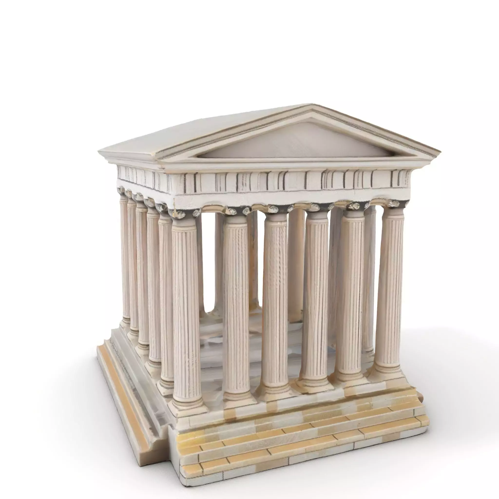 Classical Greek Temple model pack Low-poly 3D model_0