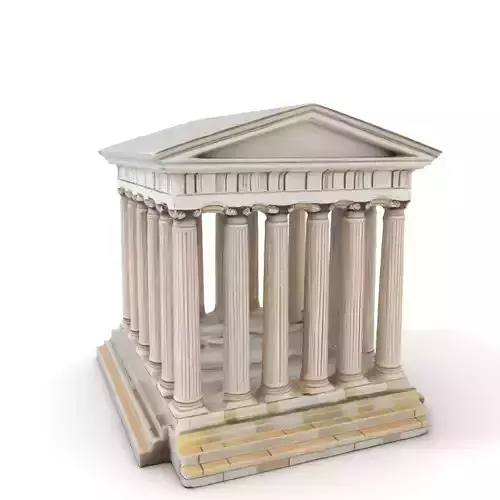 Classical Greek Temple model pack Low-poly 3D model Classical Greek Temple model pack Low-poly 3D model