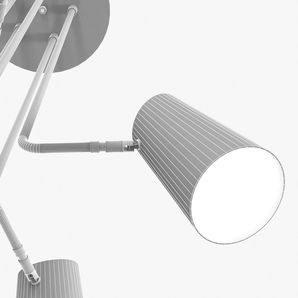 Rejuvenation - CYPRESS 5-ARM CHANDELIER 3D model_8