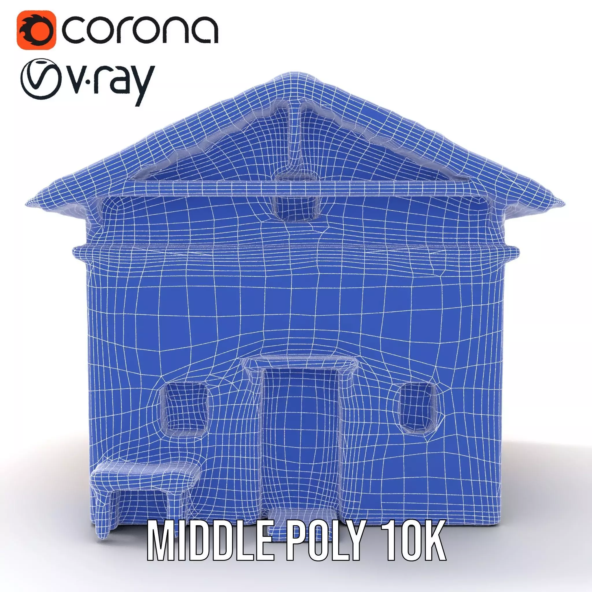 Rustic Stone Cottage model pack Low-poly 3D model_24