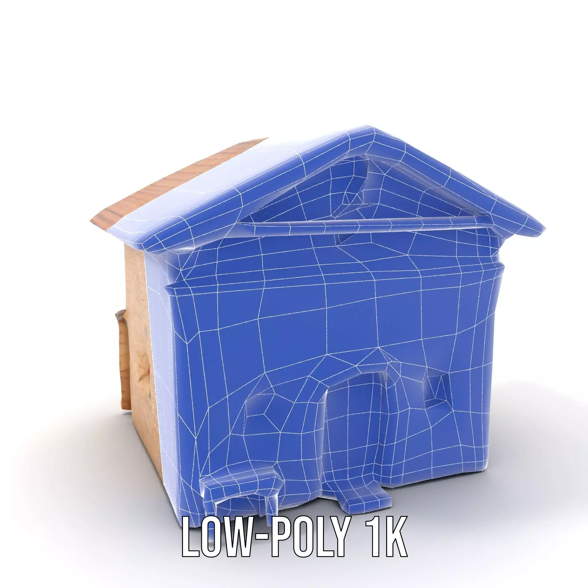 Rustic Stone Cottage model pack Low-poly 3D model_12
