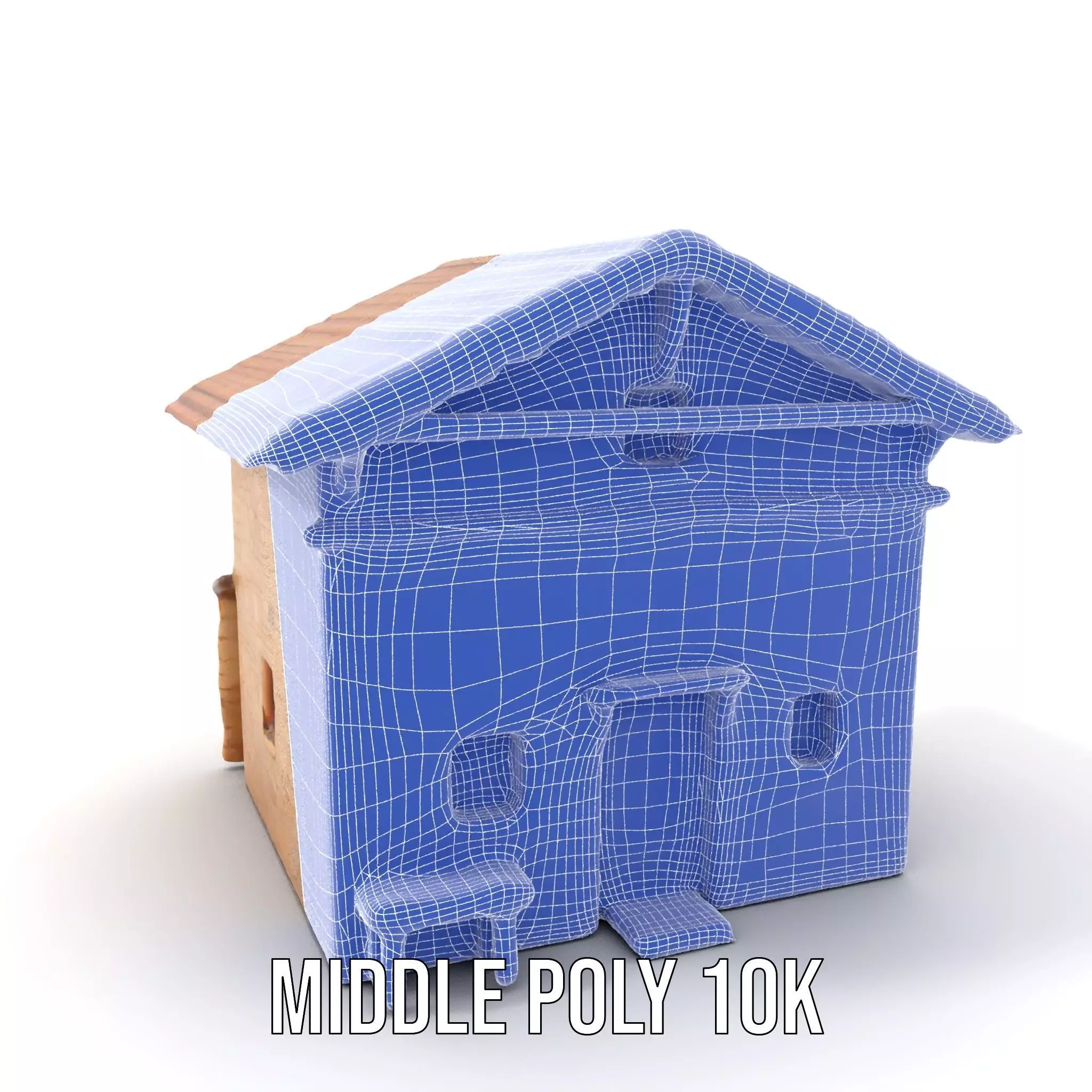 Rustic Stone Cottage model pack Low-poly 3D model_6
