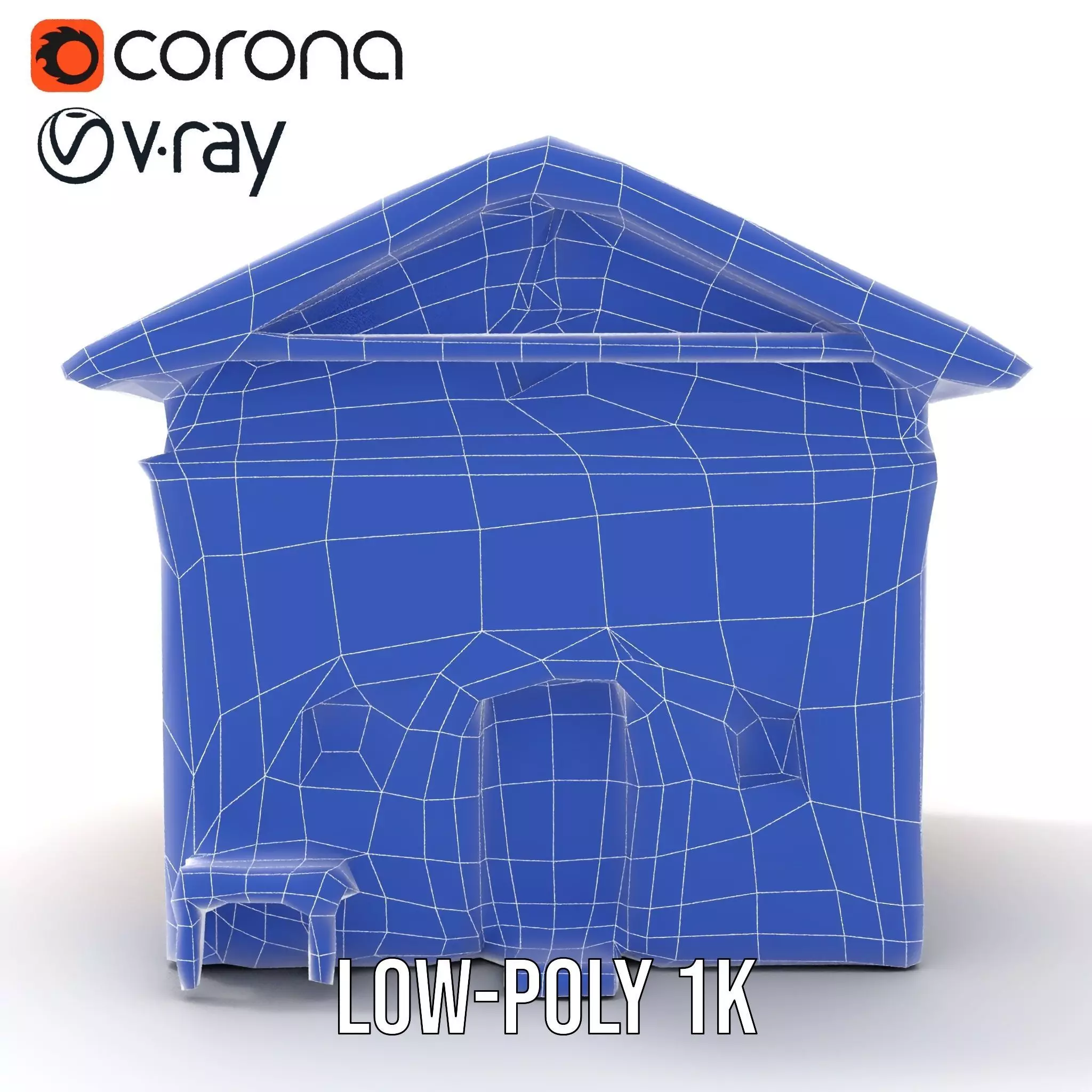 Rustic Stone Cottage model pack Low-poly 3D model_22