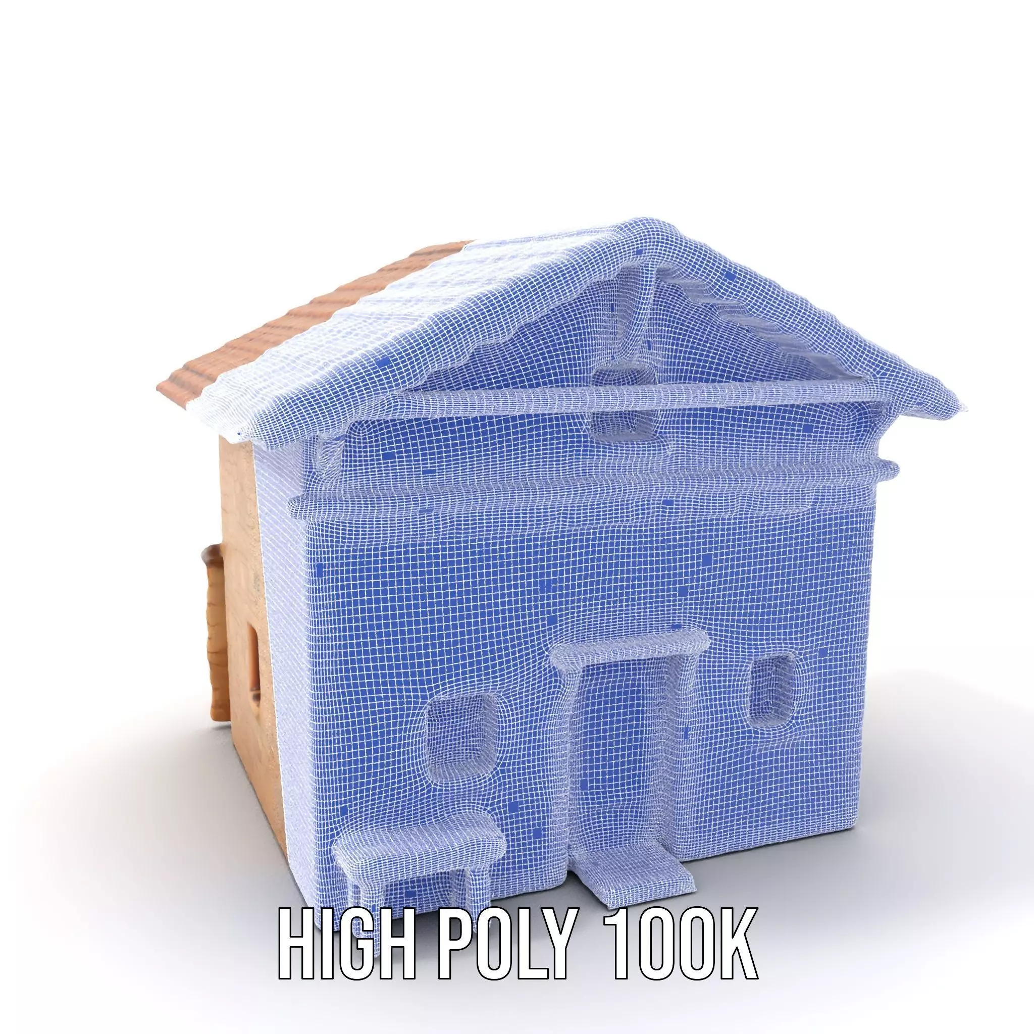 Rustic Stone Cottage model pack Low-poly 3D model_4