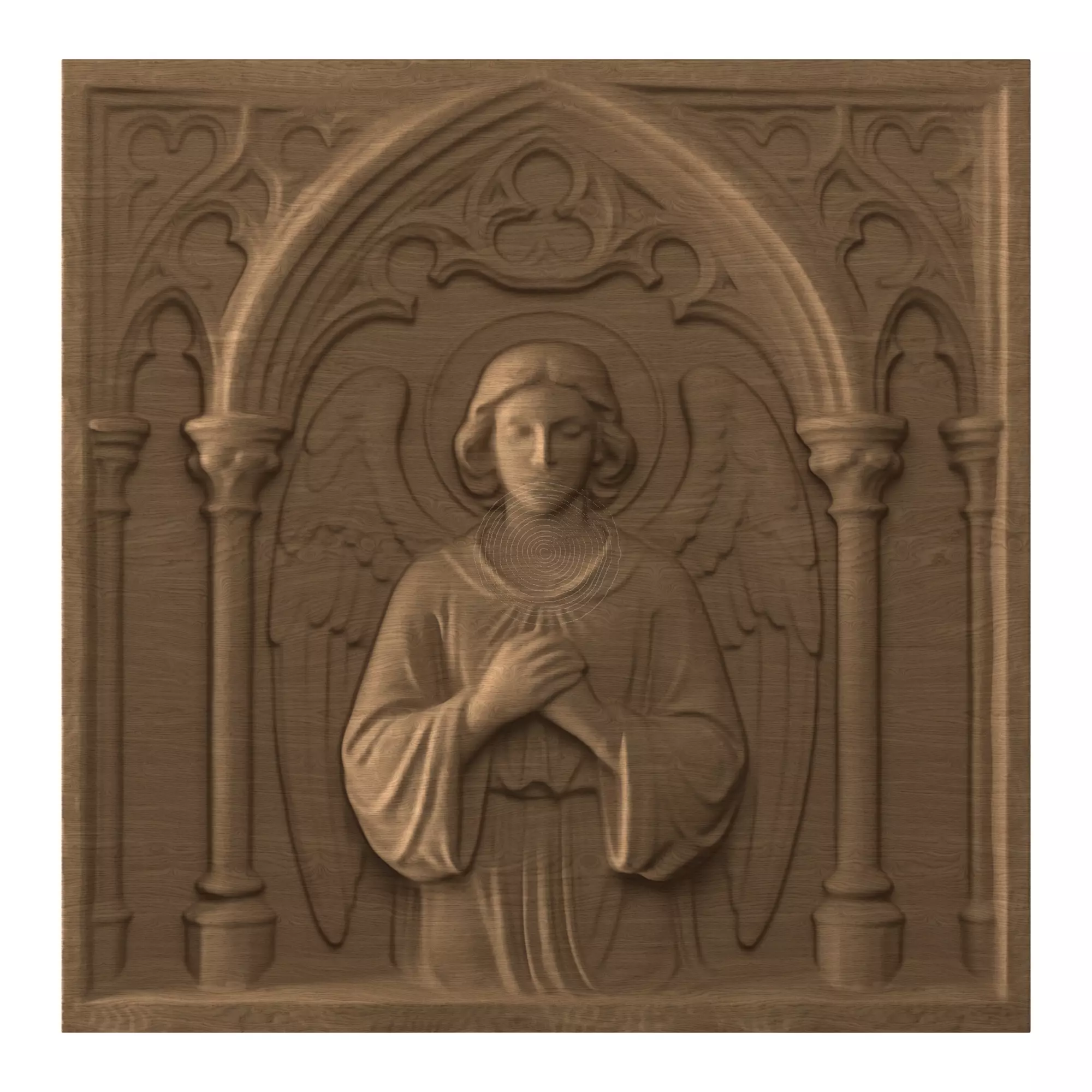 Angel - STL file CNC woodcarving 3D print model