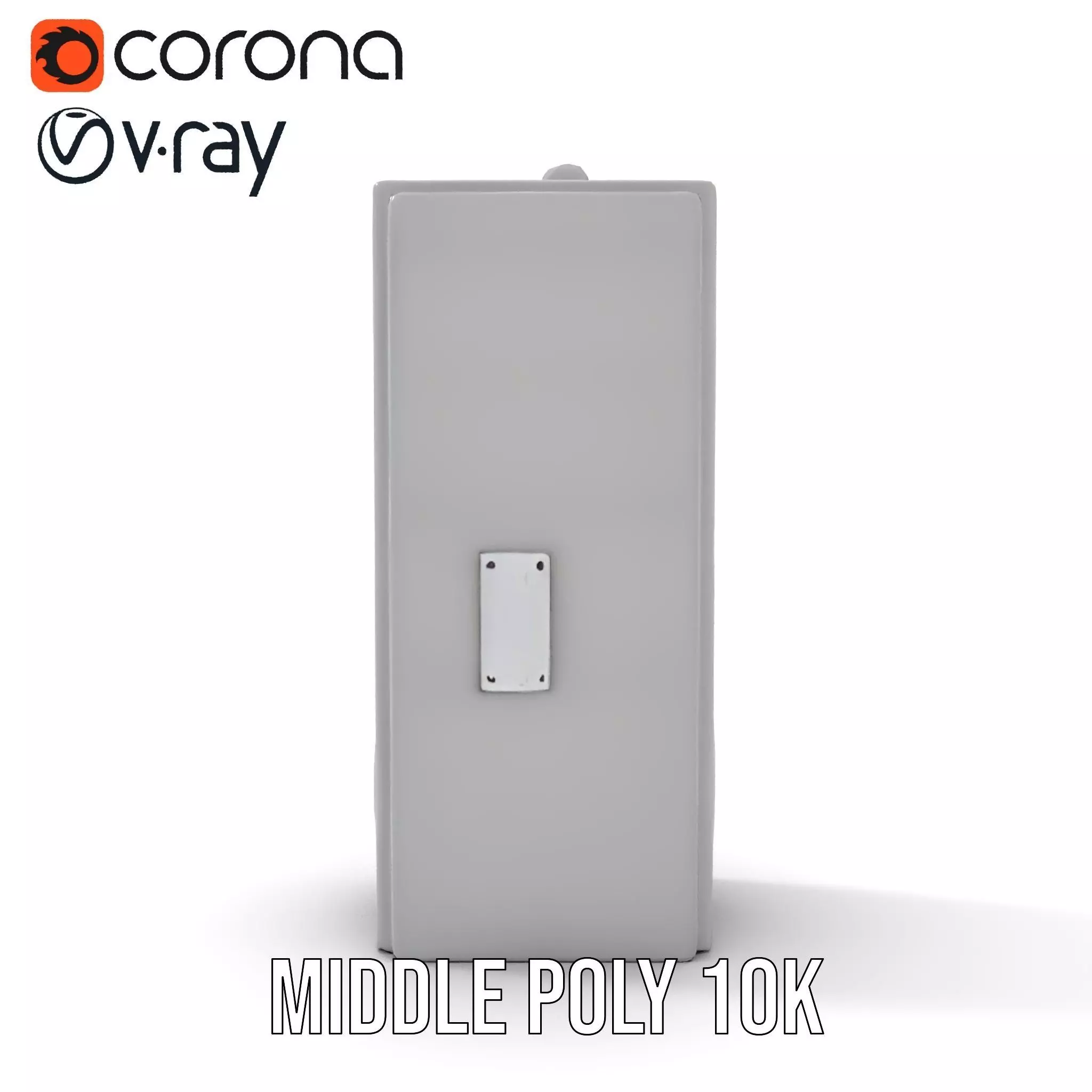 Concrete Clock Tower model pack Low-poly 3D model_29