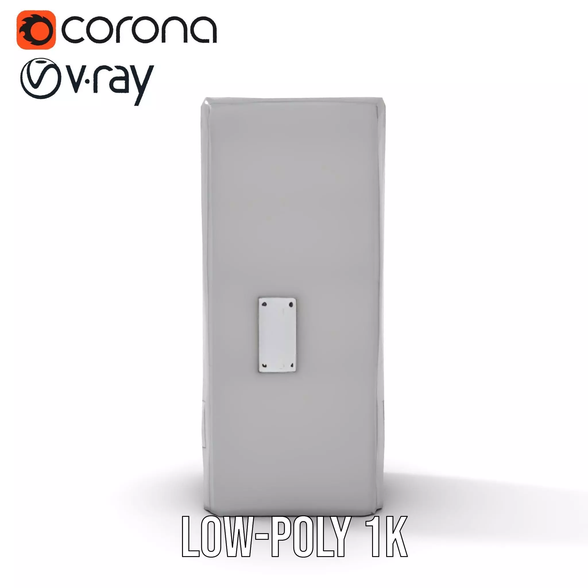 Concrete Clock Tower model pack Low-poly 3D model_22