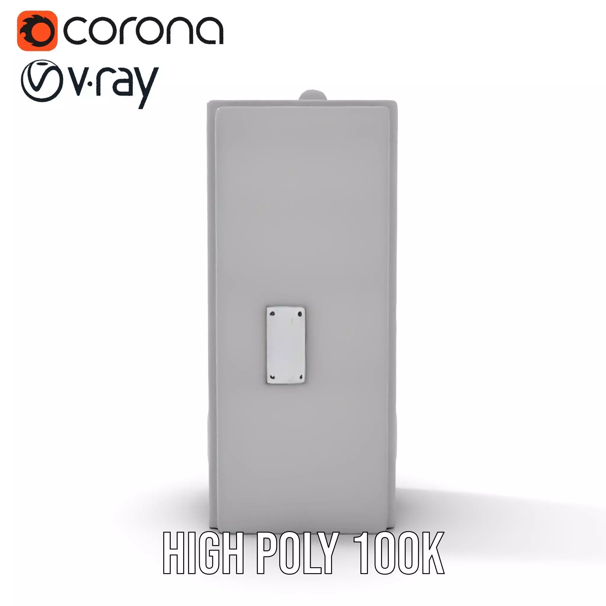 Concrete Clock Tower model pack Low-poly 3D model_20