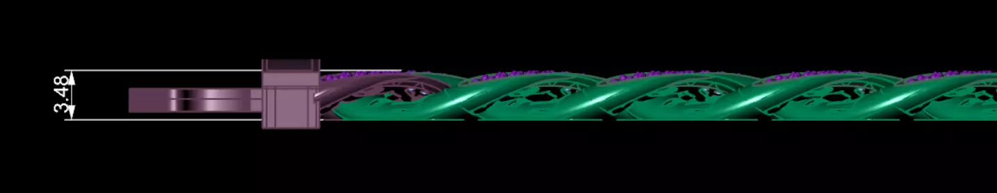 chain bracelet 3D print model_3