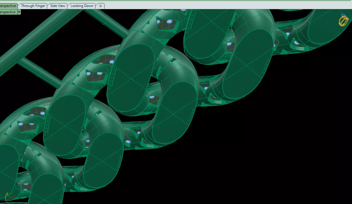 chain bracelet 3D print model_2