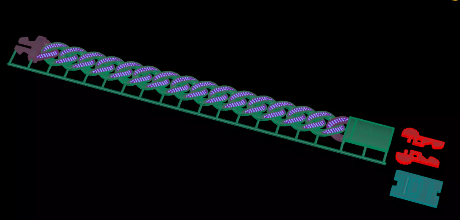 chain bracelet 3D print model_1