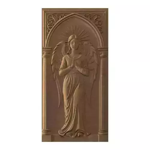 Angel -- STL file CNC woodcarving