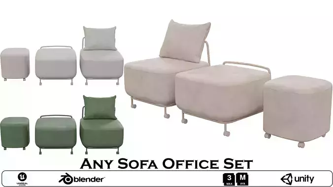 Any Sofa Office Set - Modular Seating System