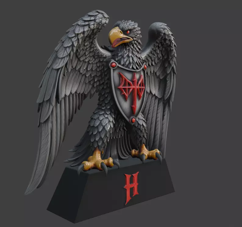 Halloween Eagle 3D Model 3D print model_1