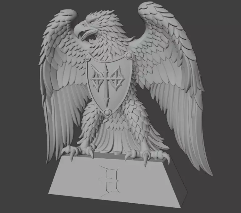 Halloween Eagle 3D Model 3D print model_3