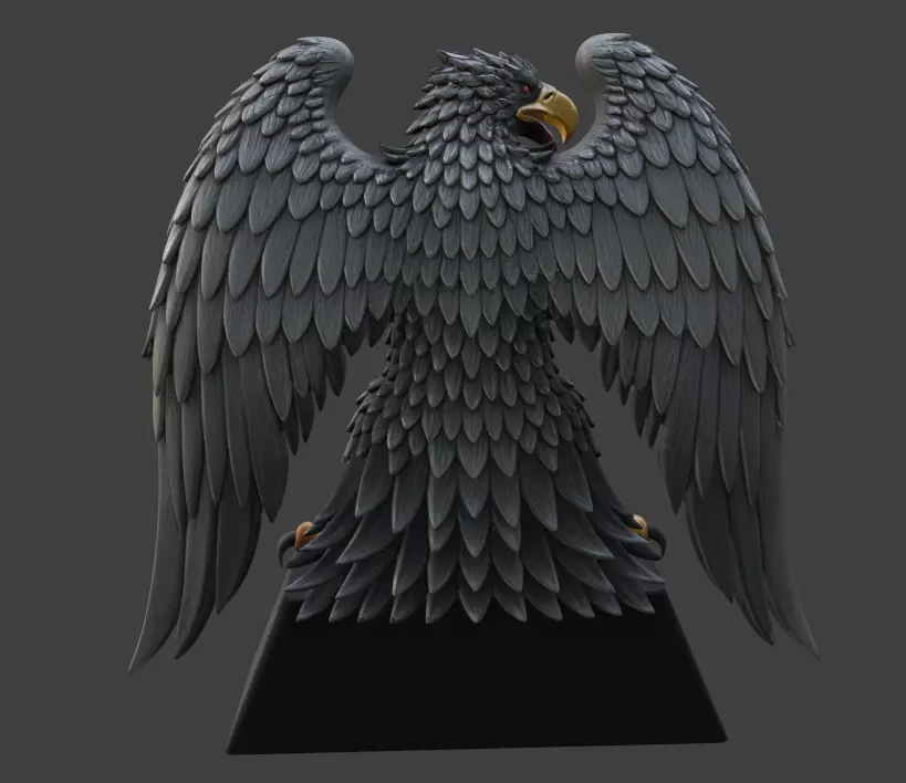 Halloween Eagle 3D Model 3D print model_2