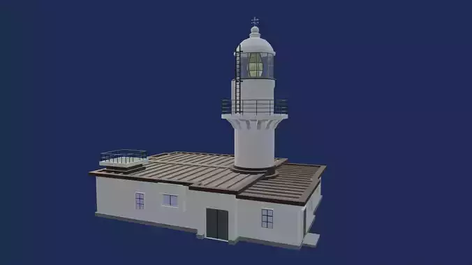 Japanese  Famous and beloved Lighthouse  Part6 3D model